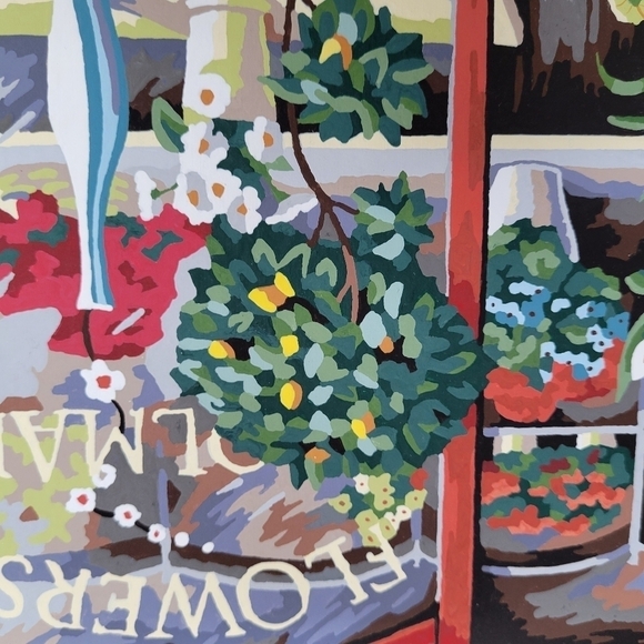 The Flower Shop Advanced Paint By Number 11×14 Finished Acrylic Painting - Picture 14 of 15
